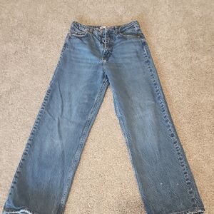 Zara Blue Flare & Wide Leg Jeans